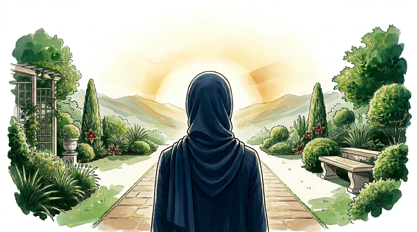 Wanita Berhijab dan Arunika